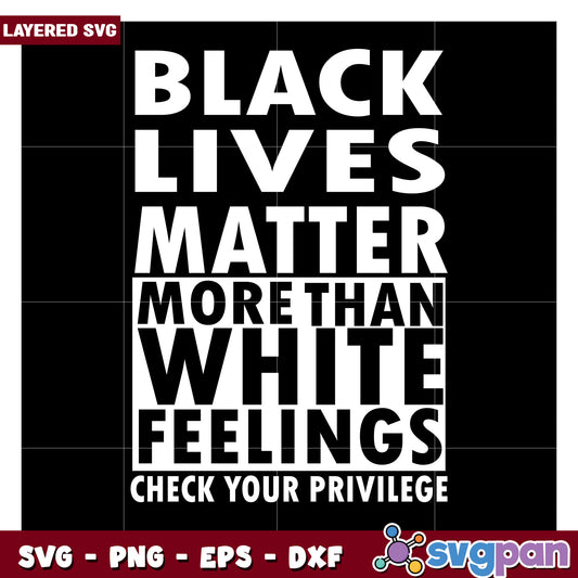 Black Lives Matter Design for SVG Cut Files, Promote Equality Today