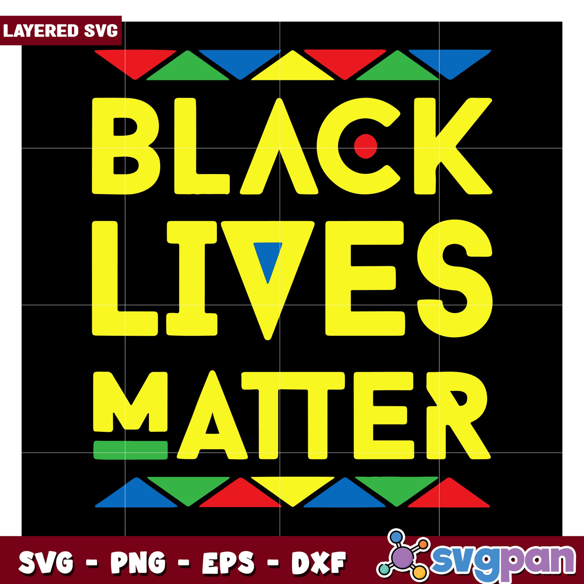 Black Lives Matter SVG Design, Perfect for Craft Projects