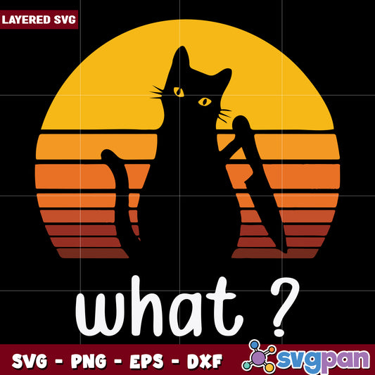 Black cat halloween svg, haunted house cat design svg, spooky black feline svg