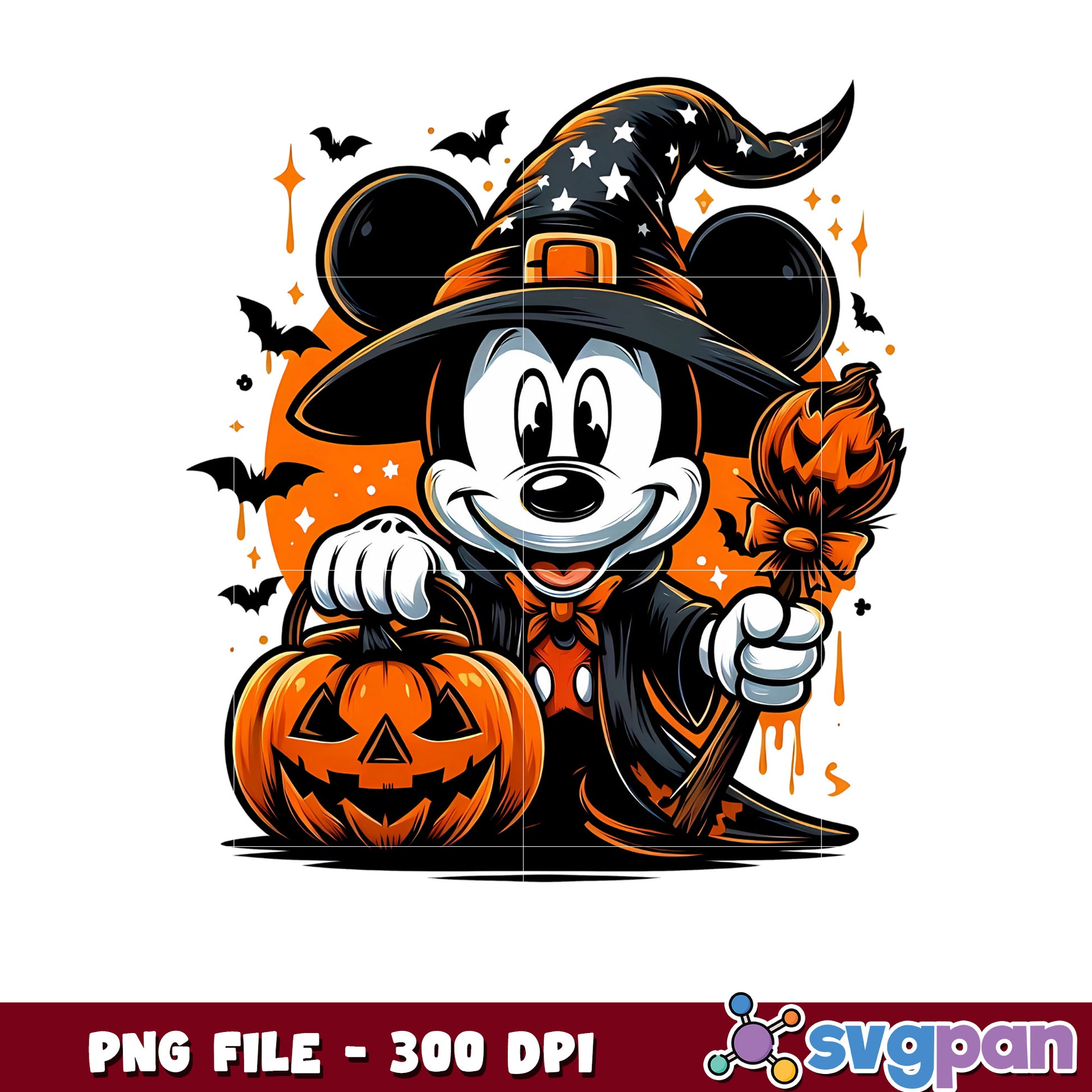 Black mickey png, spooky season png, halloween pajamas png