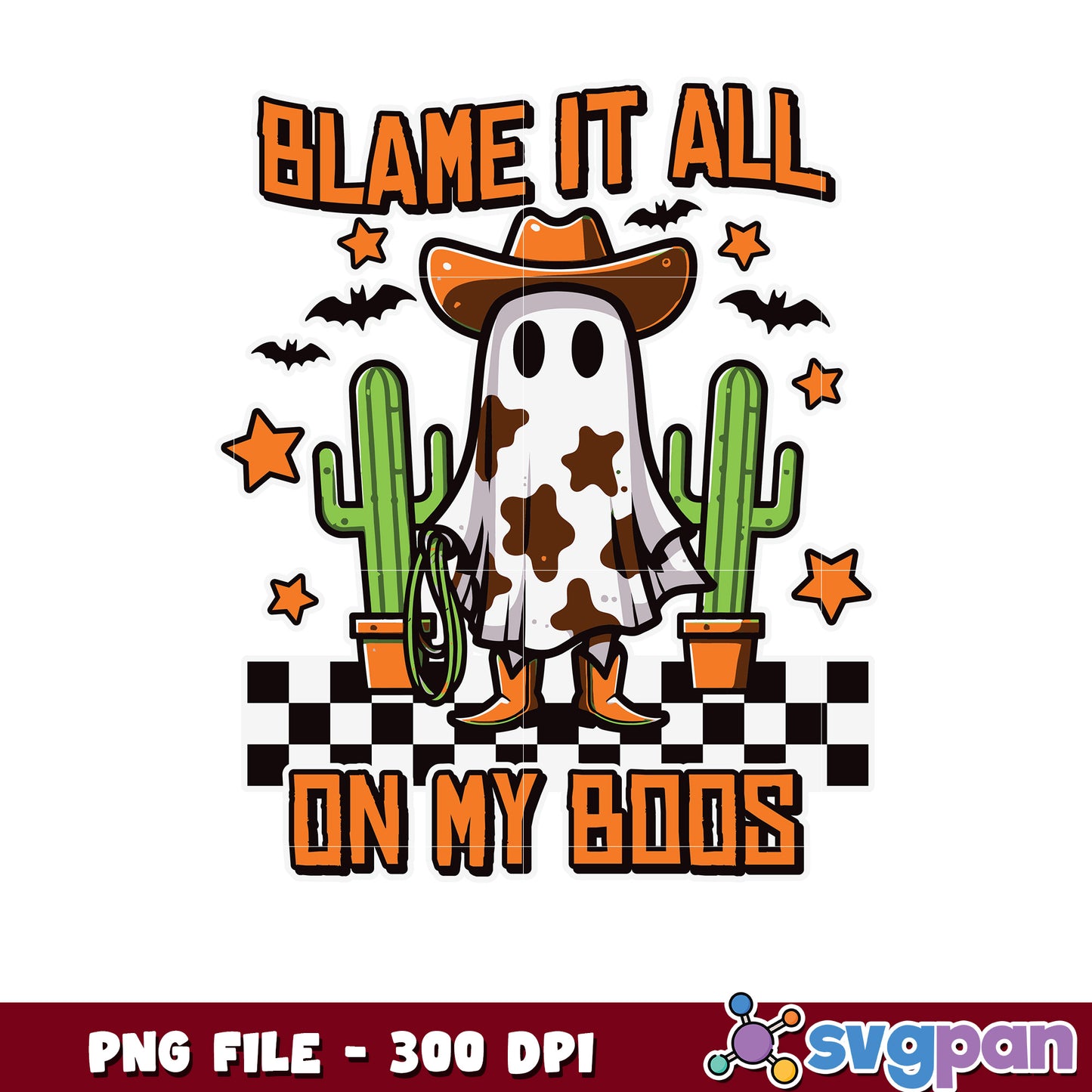 Blame it all on my boos png, halloween png, halloween decorations png