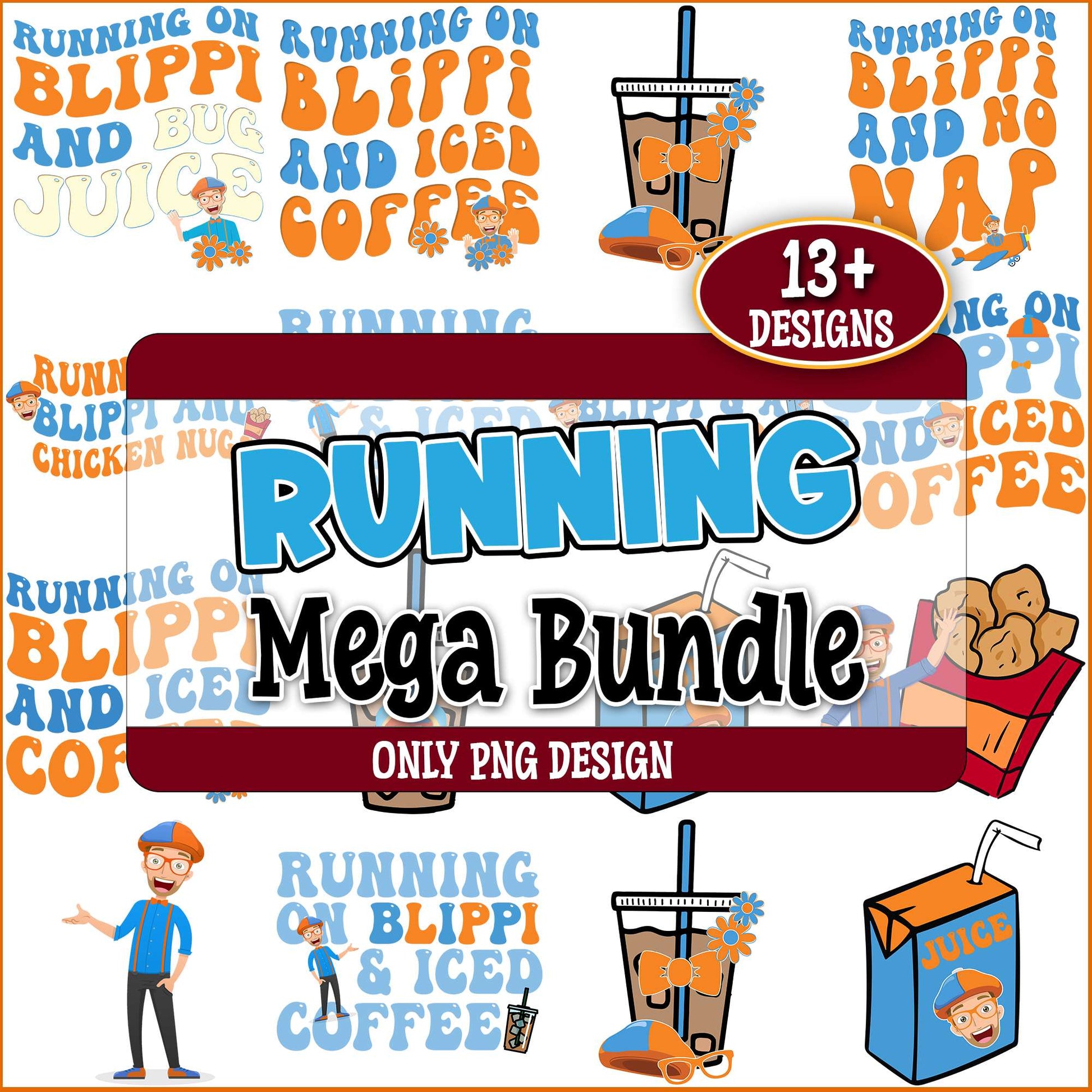 Blippi juice png bundle