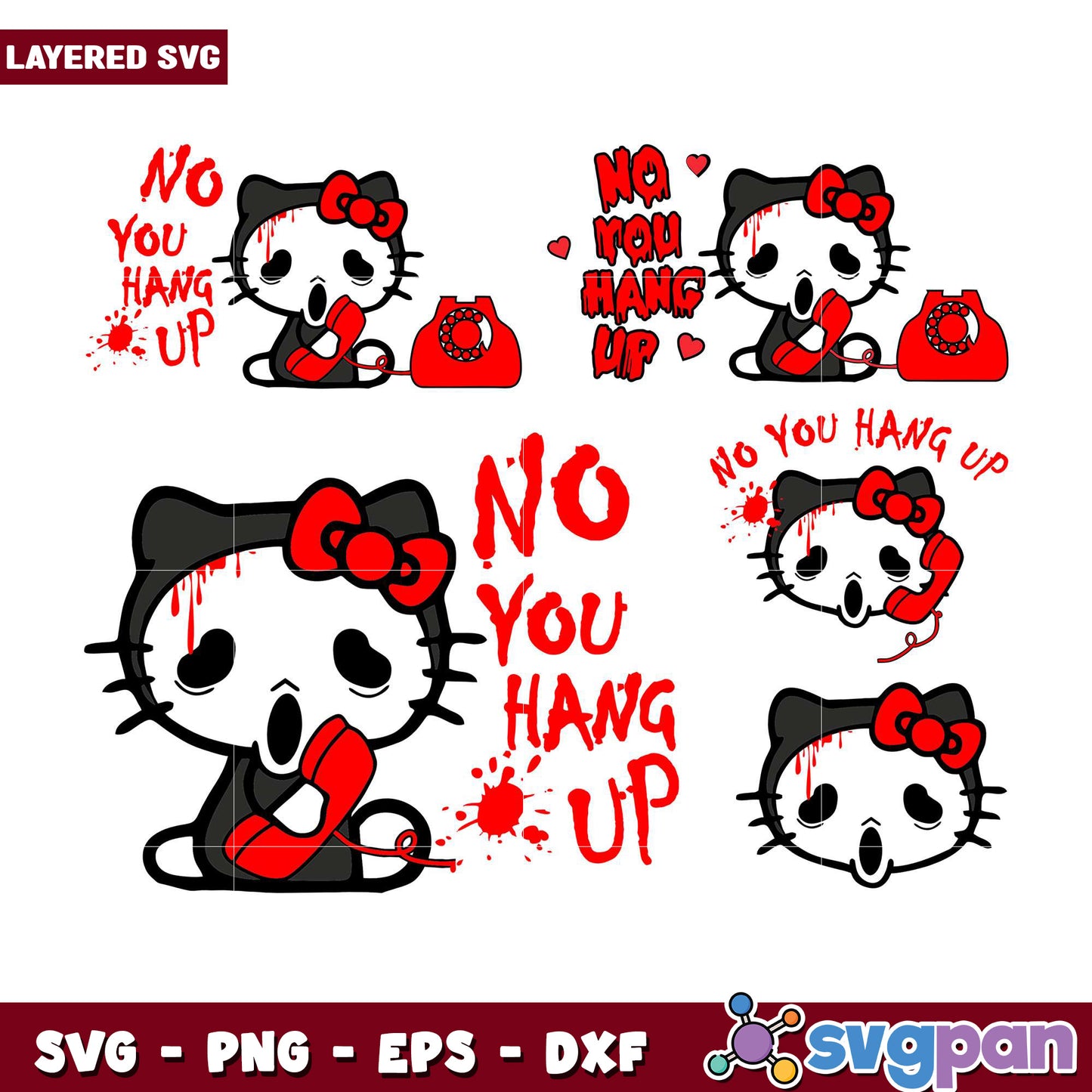 Bloody Hello Kitty SVG Bundle