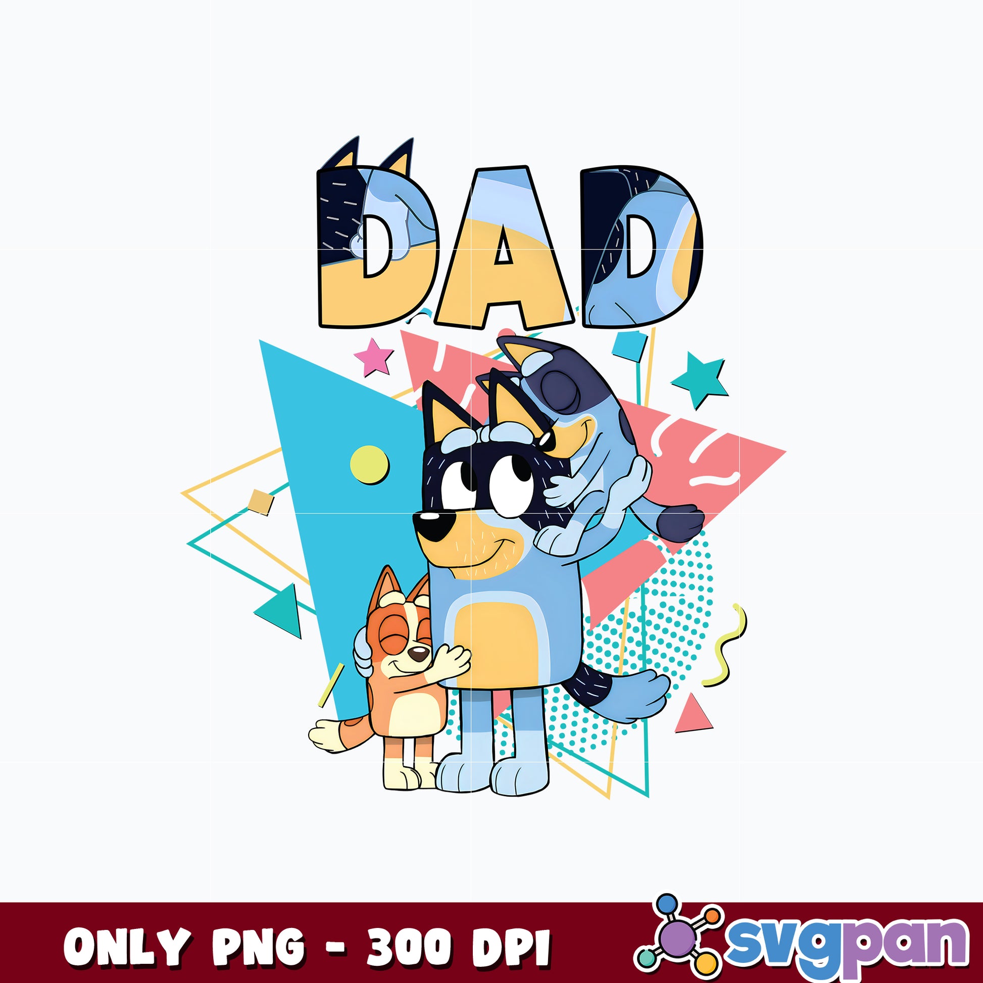 Bluey bingo and dad png