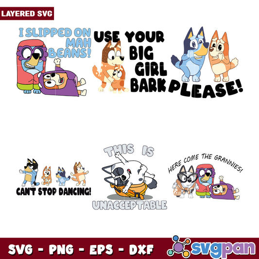Bluey Inspired SVG Bundle for Creative Projects