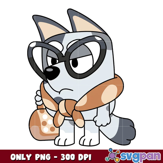 Bluey Muffin Grandma cartoon png