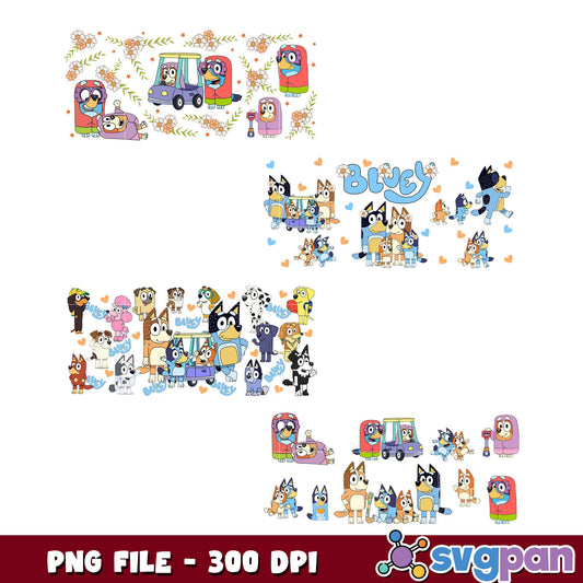 Bluey PNG Bundle 300 DPI