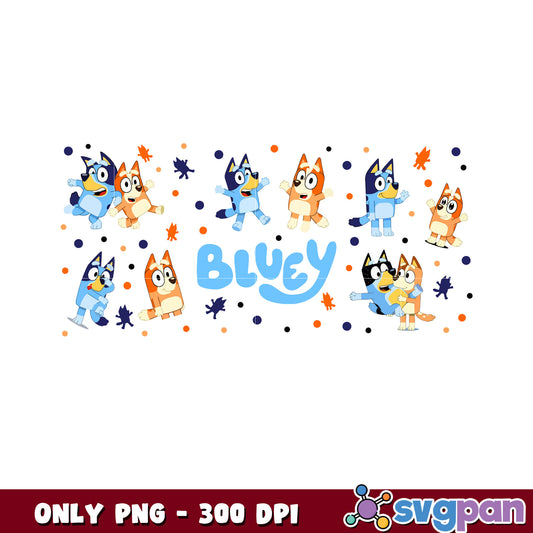 Bluey and bingo cartoon png, watch bluey​ png, bluey character png