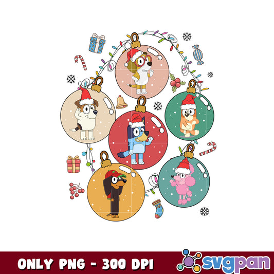 Bluey and friends christmas png