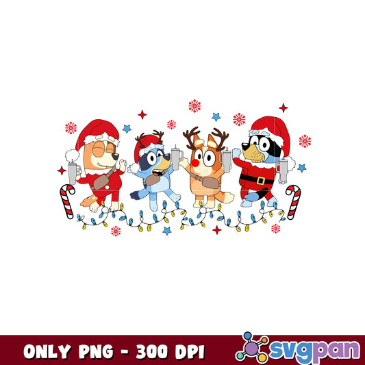 Bluey and friends christmas png