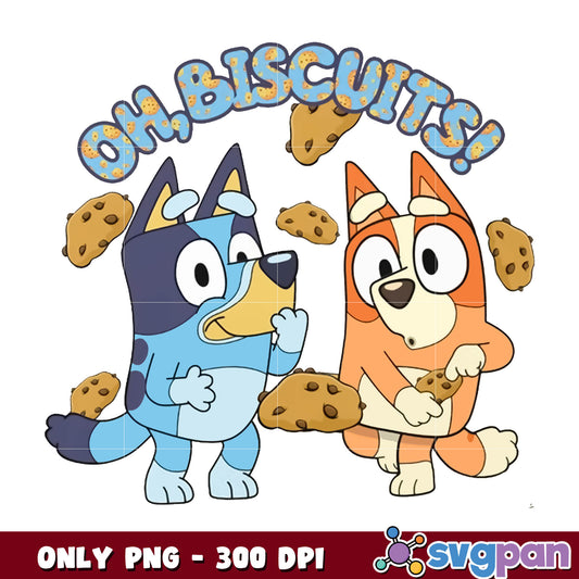 Bluey bingo biscuits png bundle