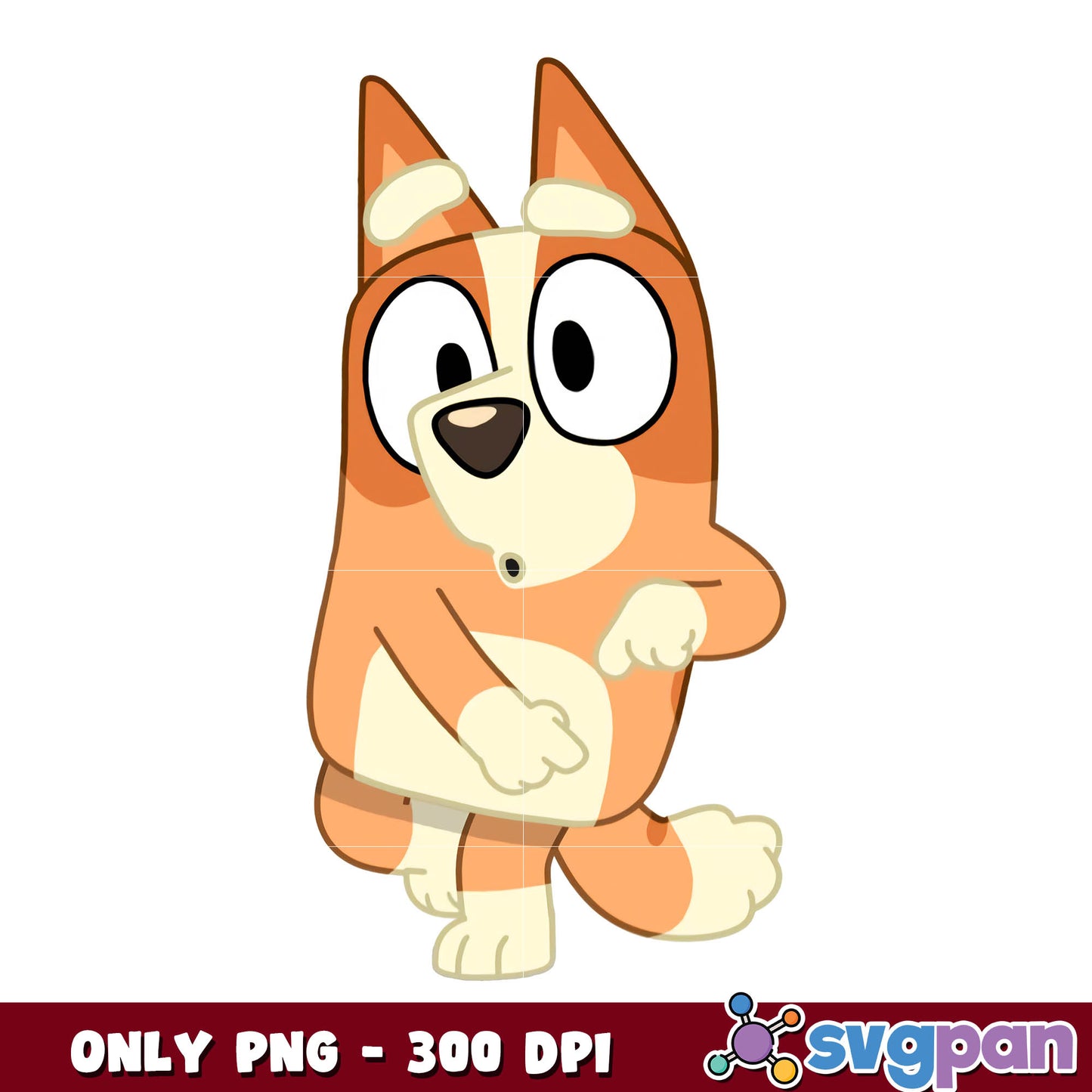 Bluey bingo cartoon design png