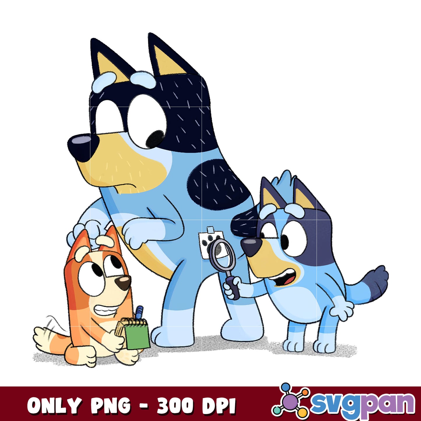 Bluey bingo dad png