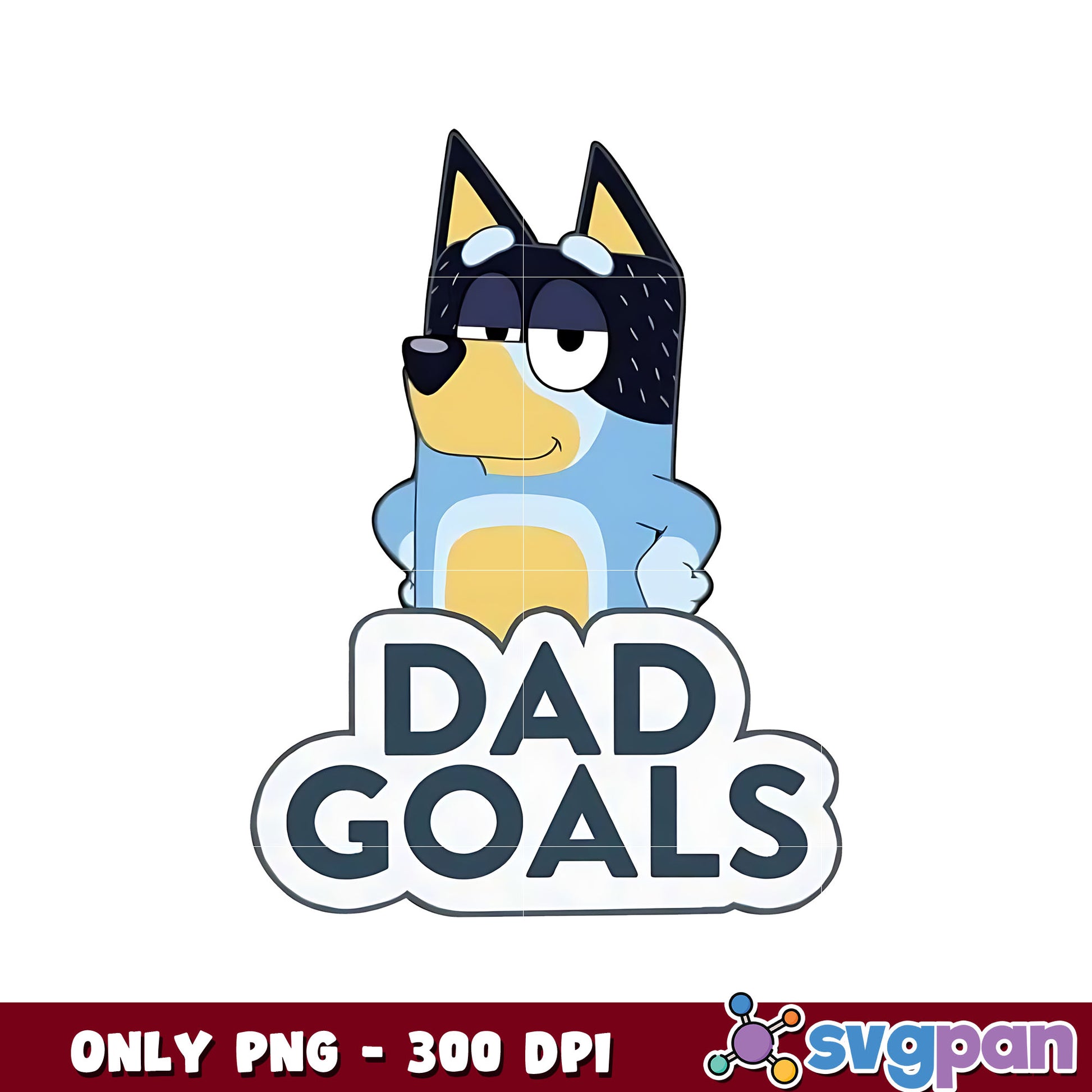 Bluey cartoon dad goals png, bluey dad​ png, bluey character png