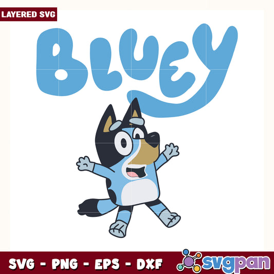 Bluey cartoon  svg, cute dog cartoon svg, bluey and bingo svg