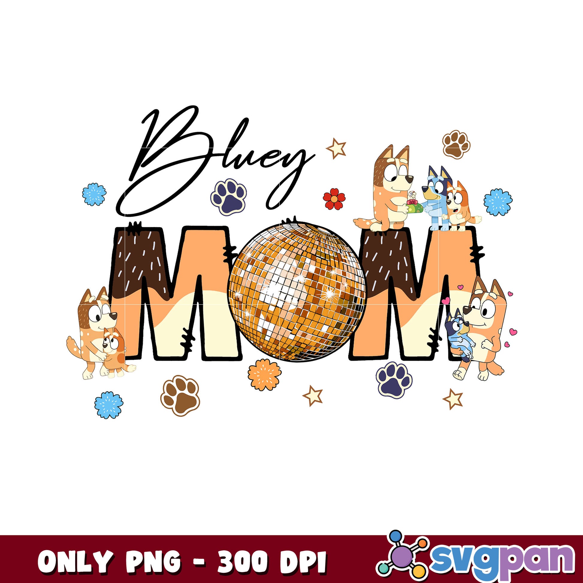 Bluey character mom era  png, bluey and bingo png, bluey png