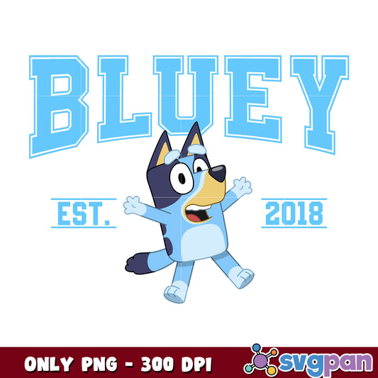 Bluey dog cartoon est 2018 png bundle