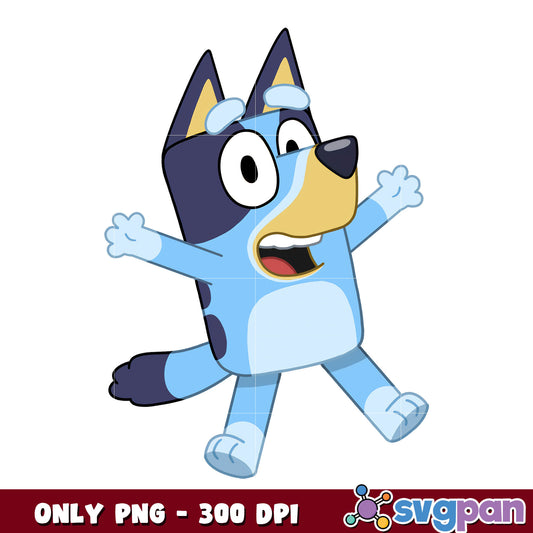 Bluey dog cartoon png