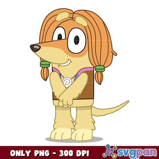 Bluey dog indy cartoon png