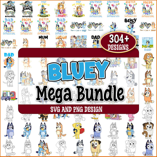 Bluey enormous svg bundle
