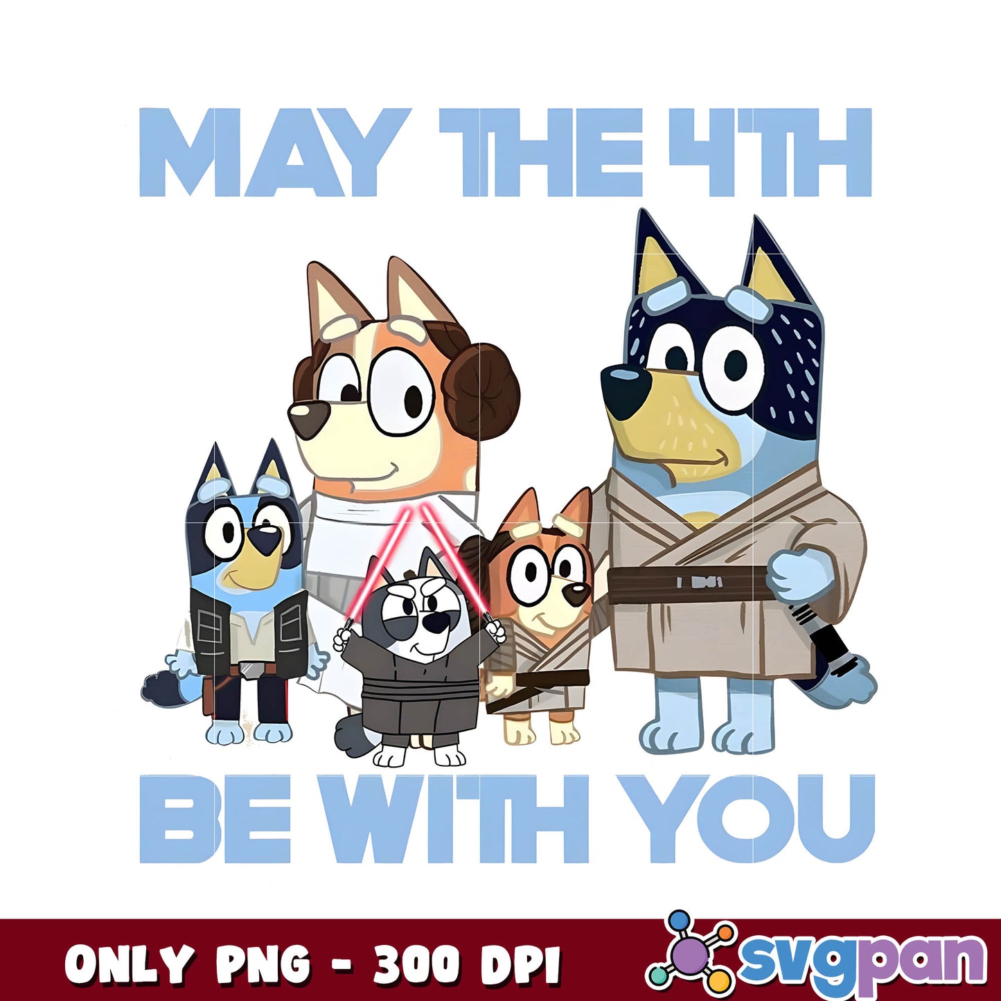 Bluey family be with you cartoon png