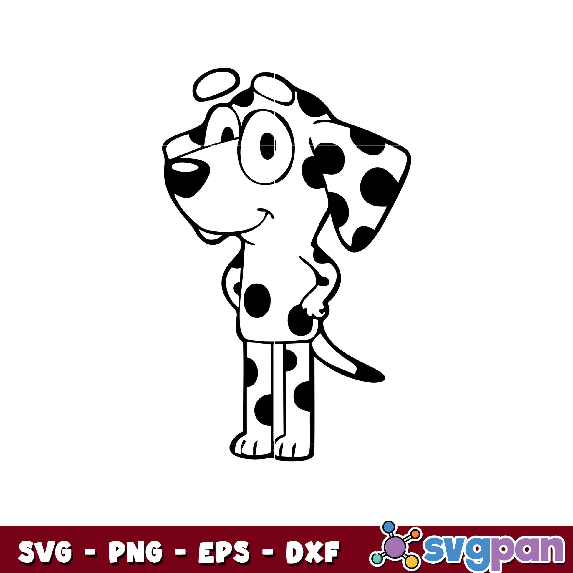 Bluey friends chloe dog svg, bluey friends svg, bluey dog svg