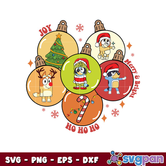 Bluey friends christmas tree svg, grinch christmas hat svg