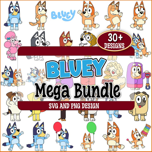 Bluey goofy friend svg bundle