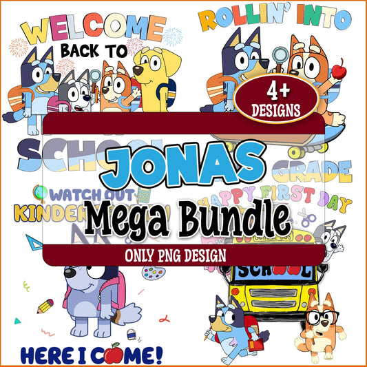 Bluey kindergarten png bundle