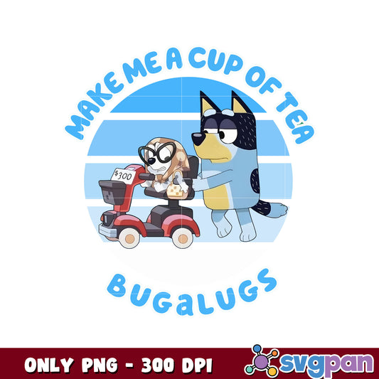 Bluey make me a cup of tea bugalugs png, bluey character png