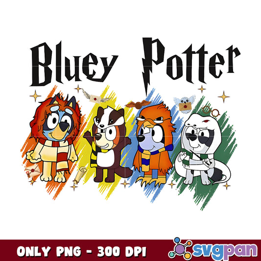 Bluey potter friends png