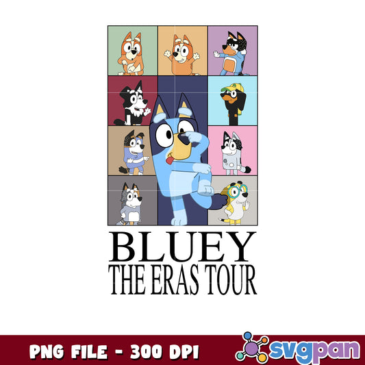 Bluey the eras tour png, disney png, disney channel png