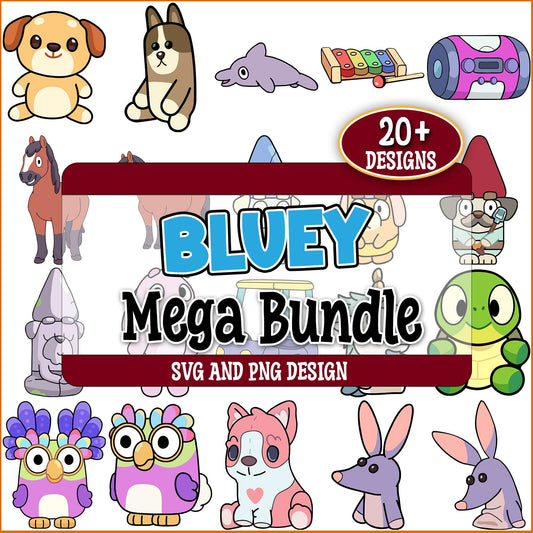 Bluey toys svg bundle