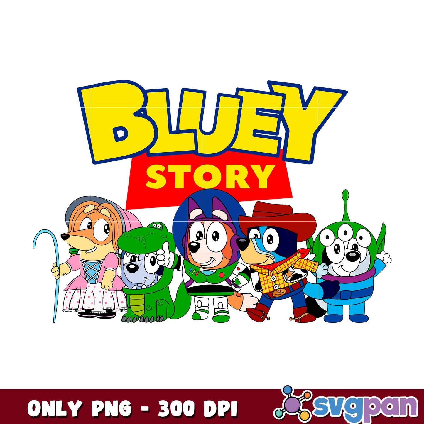 Bluey cartoon toy story png