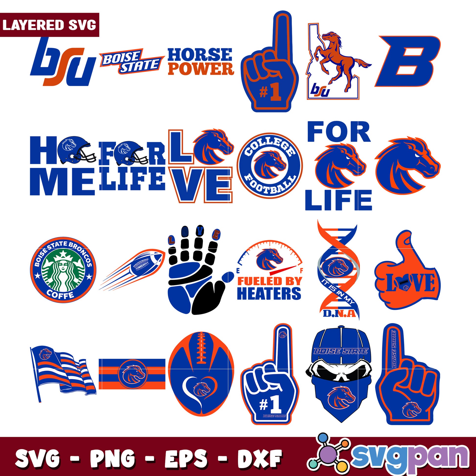 Boise State Broncos SVG Bundle