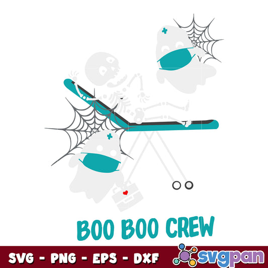 Boo Boo Crew Funny Nurse Halloween svg