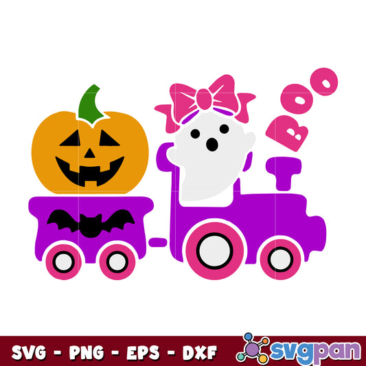 Boo Girl Halloween svg