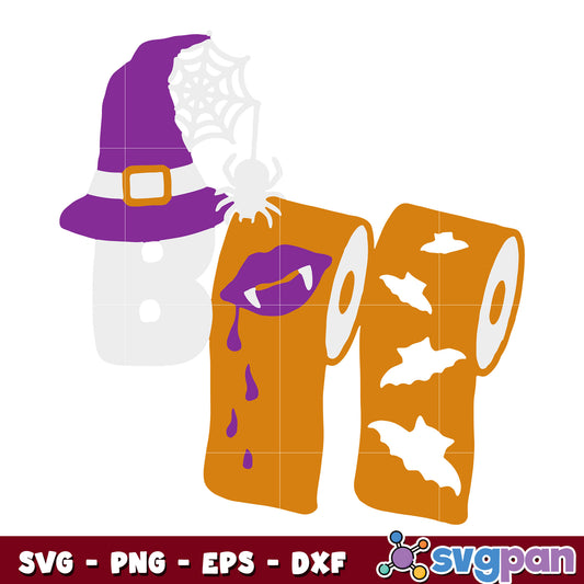 Boo Toilet Paper Quarantined svg