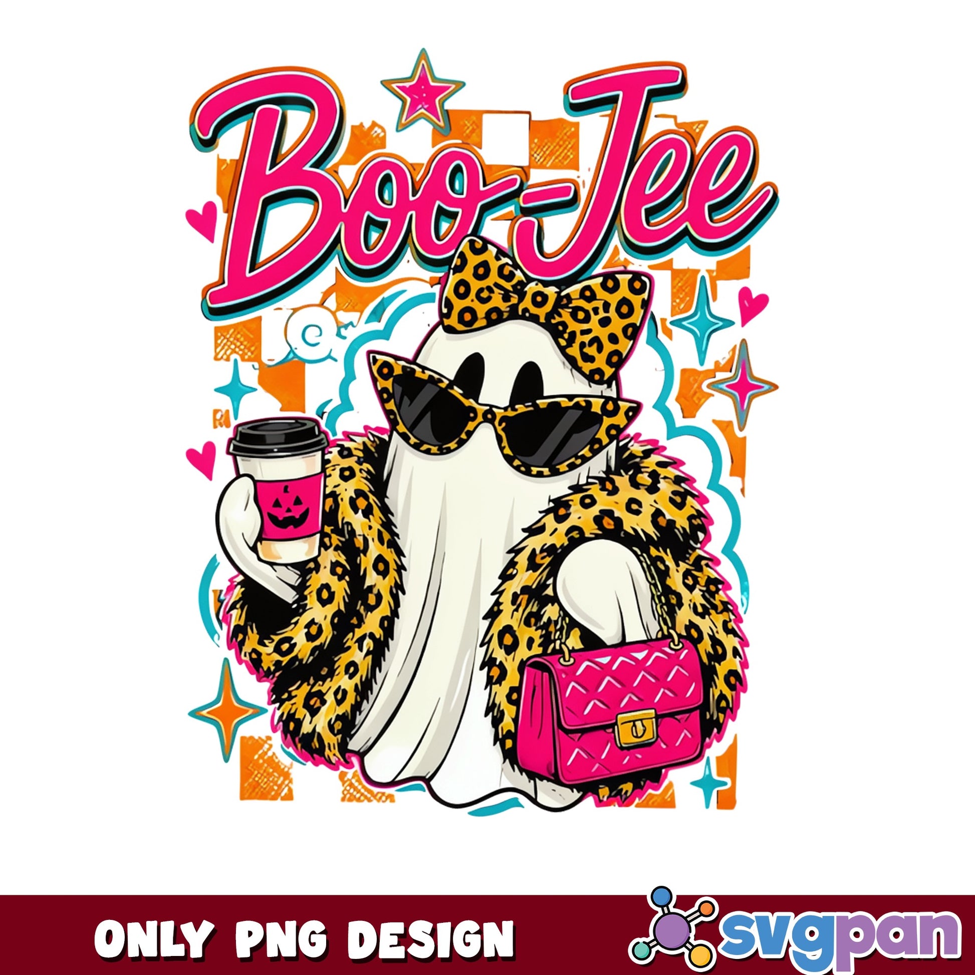 Boo Jee Ghost Halloween PNG, Boujee Ghost PNG, Halloween PNG
