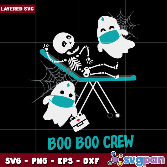 Boo boo crew funny nurse svg, halloween costumes svg, spirit halloween svg