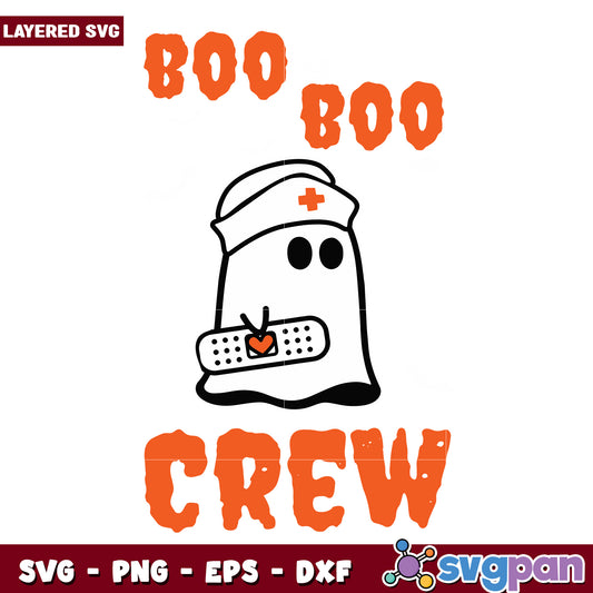Boo boo crew svg, halloween medical squad svg, spooky nurse team svg