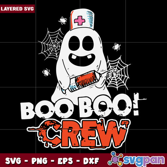 Boo boo crew svg, halloween nurse crew svg, spooky medical team svg