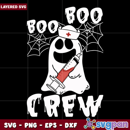 Boo boo crew svg, halloween nurse svg, spooky medical team svg