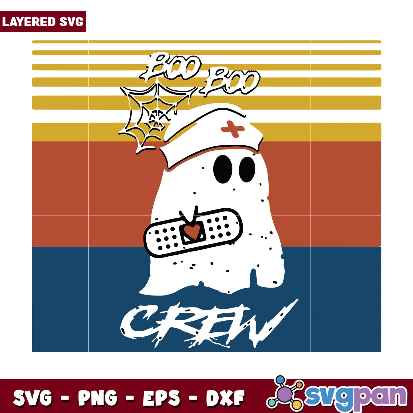 Boo boo crew svg, halloween nurse team svg, spooky medical crew svg