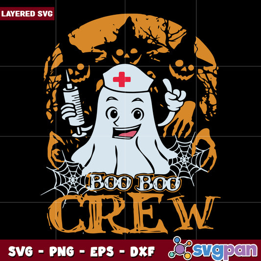 Boo boo crew svg, halloween svg, spooky halloween svg