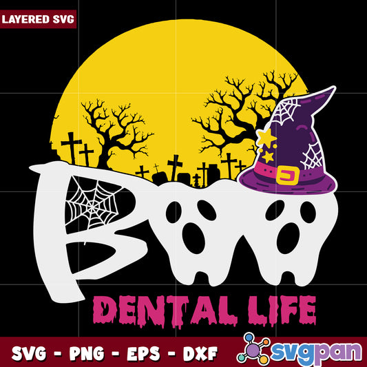 Boo dental life svg, halloween costumes svg, spirit halloween svg