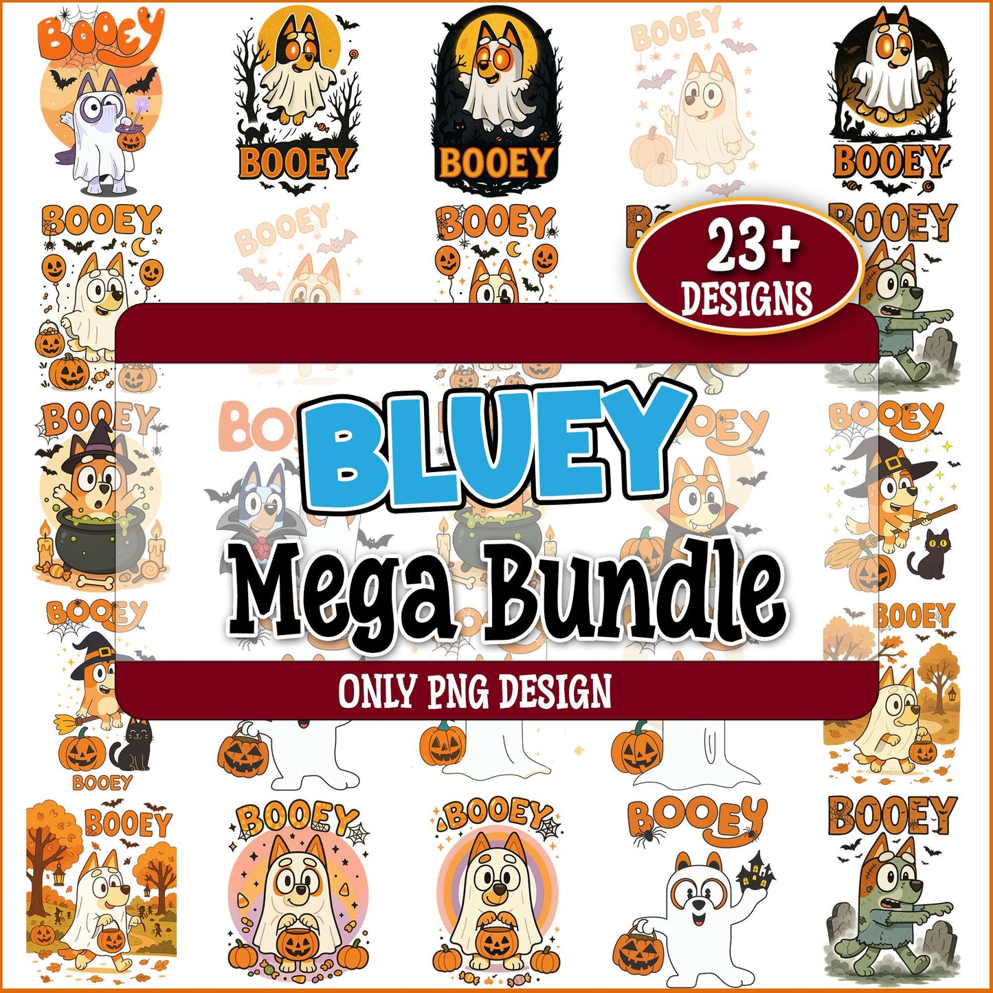 Booey bluey png bundle