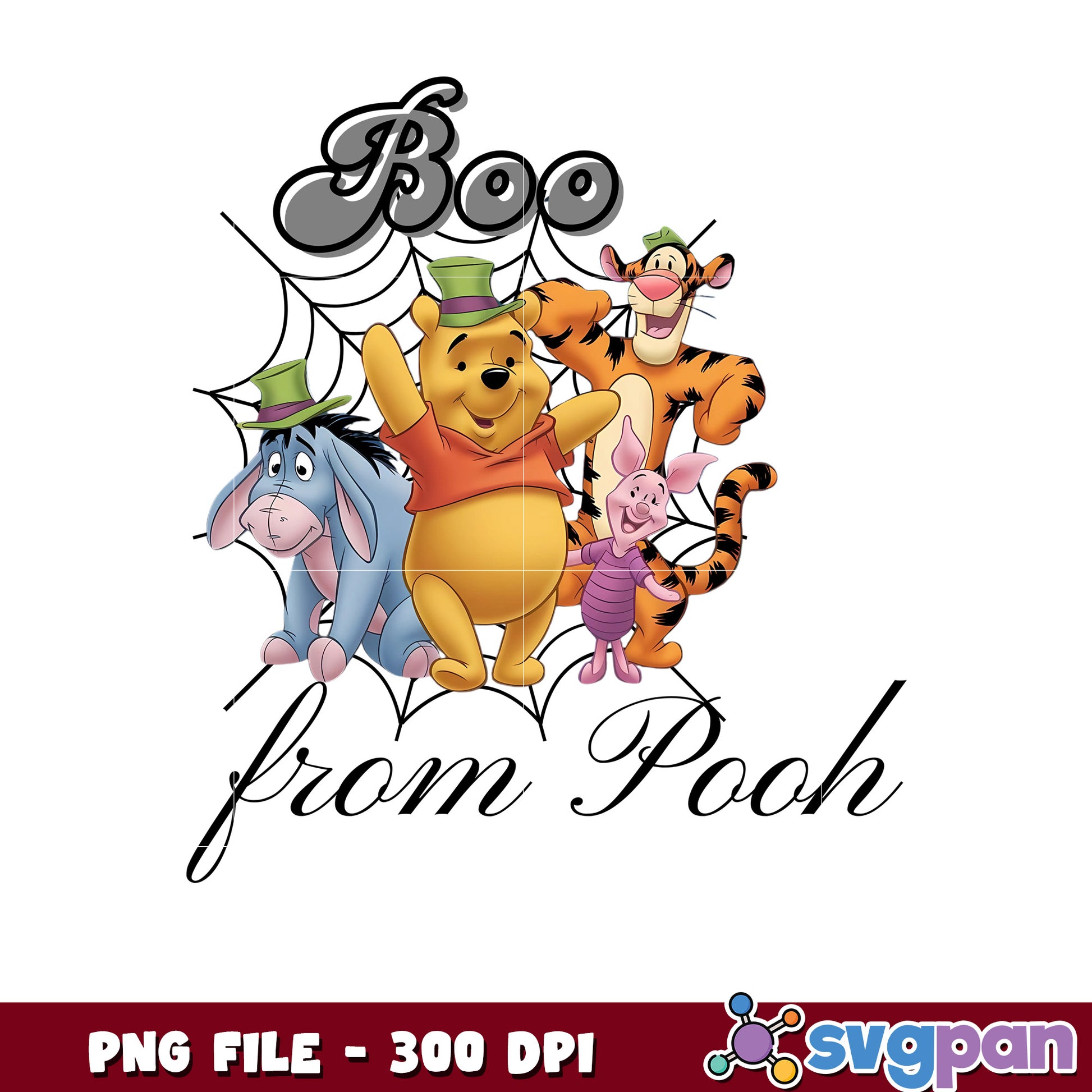 Boo from pooh png, halloween winnie the pooh png, halloween costumes png