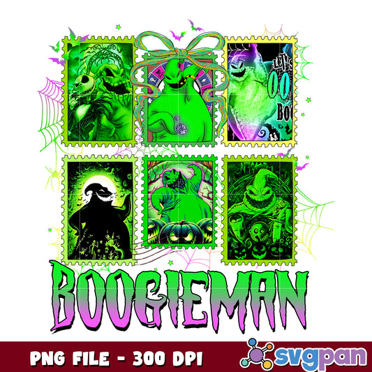 Boogie man design png, halloween candy png, trick or treat png
