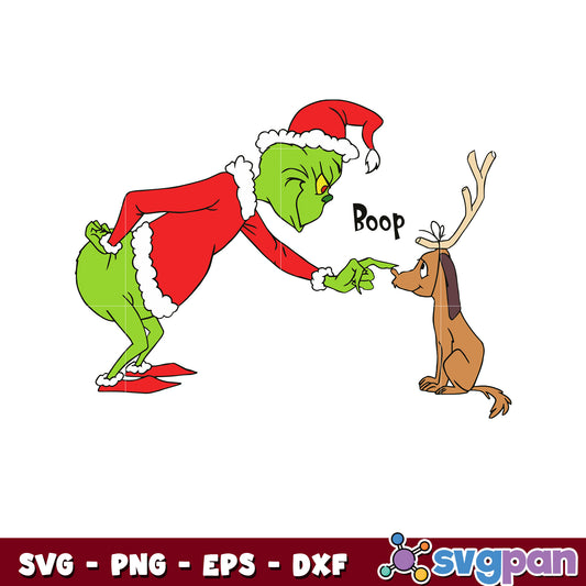 Boop grinch and max christmas svg